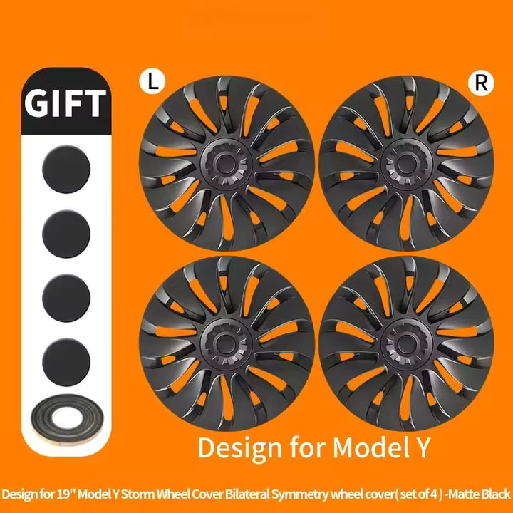 Tesla Model Y Wieldoppen 19 Inch (4 Stuks)