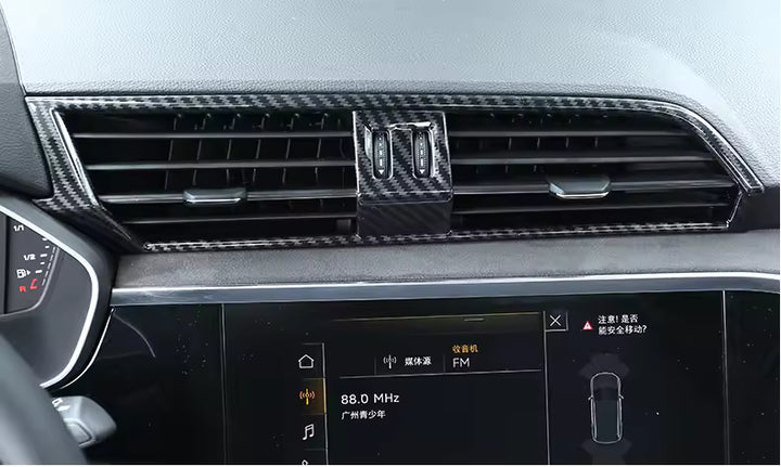 Audi Q3 (2019) - Carbon Look  Chroom Versnellingspook Cover & Knoppen Trim