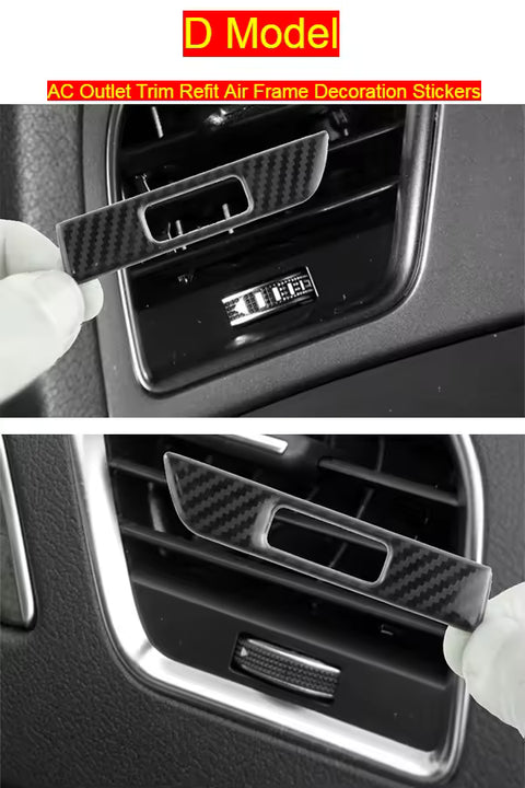 Audi A4 B8 / A5 - Dashboard- en cd-paneelbekledingsset met carbonlook