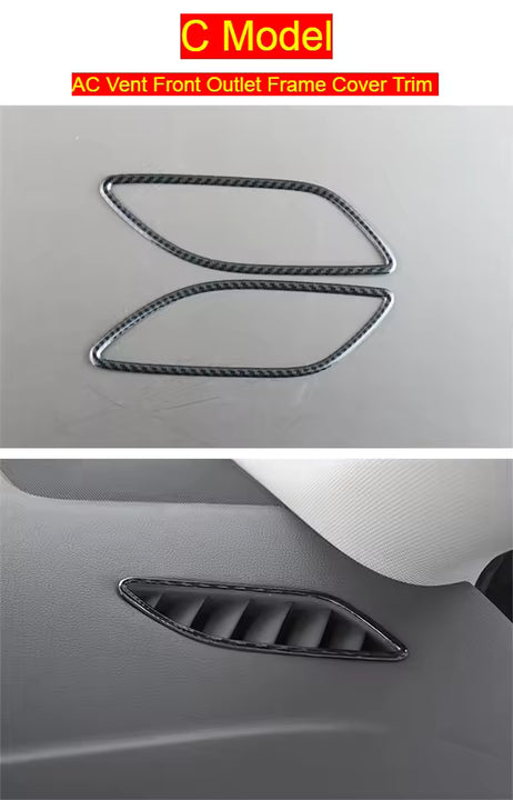 Audi A4 B8 / A5 - Dashboard- en cd-paneelbekledingsset met carbonlook