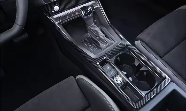 Audi Q3 (2019) - Carbon Look  Chroom Versnellingspook Cover & Knoppen Trim