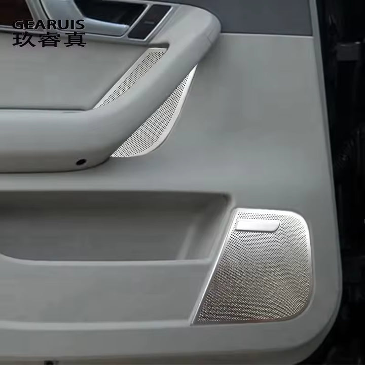Audi A6 C6 - Deurarmleuning Deurslot Knop & Speaker Frame Trim
