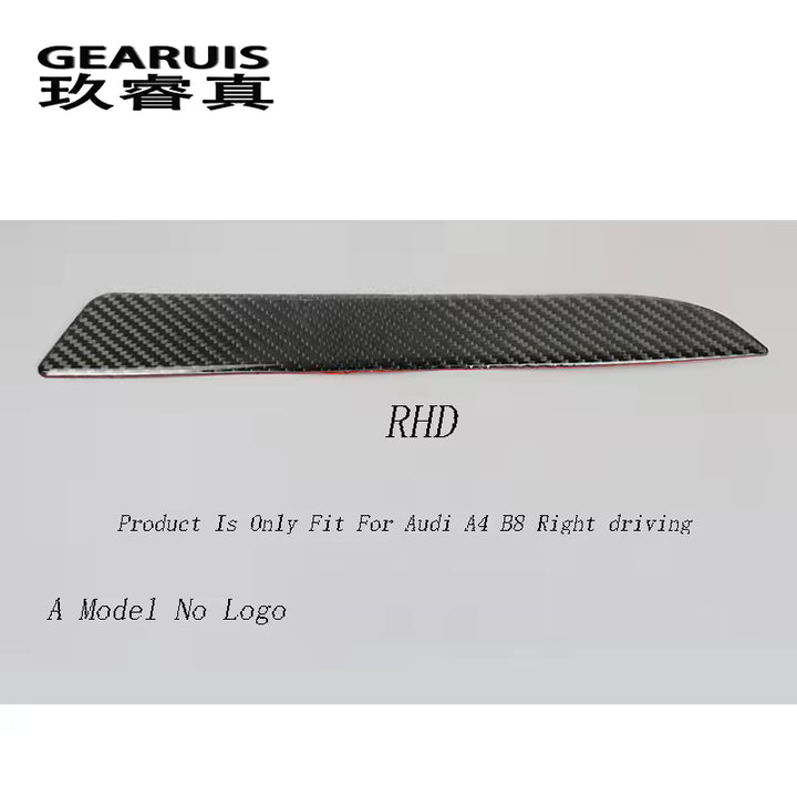 Audi A4 B8  A5 - Carbon Look Bekerhouder Trim & Dashboard Decoratie Strip