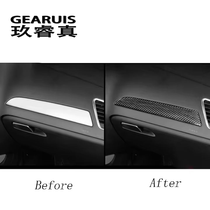 Audi A4 B8  A5 - Carbon Look Bekerhouder Trim & Dashboard Decoratie Strip