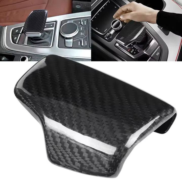 Audi A4, A5, Q5, Q7 (16-19) Echt Carbon Pookknop Cover (LHD)