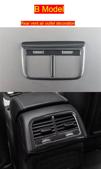 Audi A4 B8  A5 - Carbon Look Ventilatierooster Trim