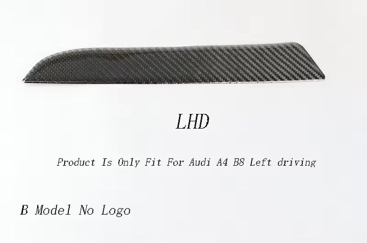 Audi A4 B8  A5 - Carbon Look Bekerhouder Trim & Dashboard Decoratie Strip