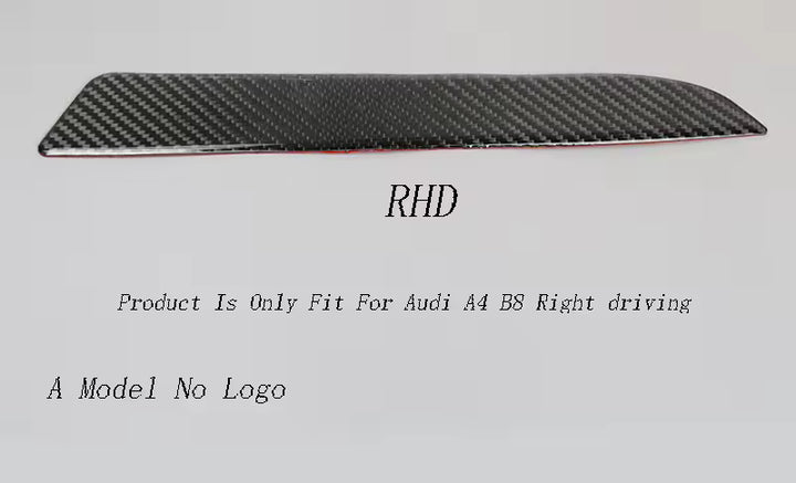 Audi A4 B8  A5 - Carbon Look Bekerhouder Trim & Dashboard Decoratie Strip