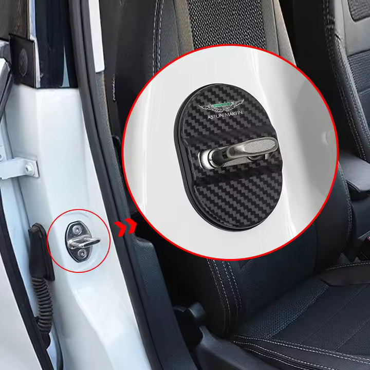 Aston Martin Deurslot Cover Stickers (4 Stuks)