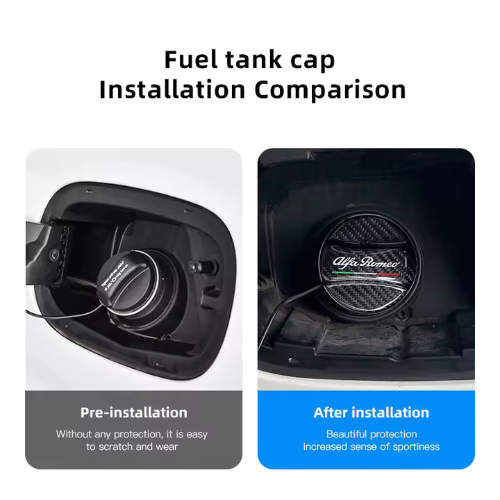 Alfa Romeo Carbon Tankdop Cover