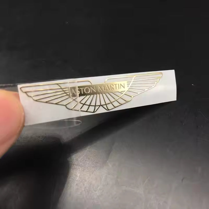 Aston Martin Metalen Interieur Embleem Sticker
