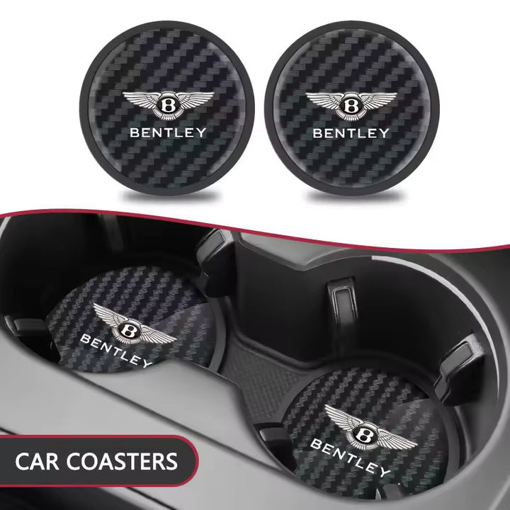 Bentley Auto Bekerhouder Onderzetters (2 stuks, Antislip)