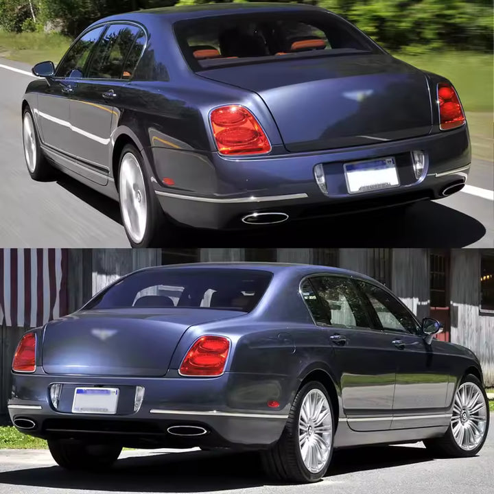 Bentley Flying Spur (2009-2012) Achterbumper Chroom Decoratiestrip (Hoogglans)
