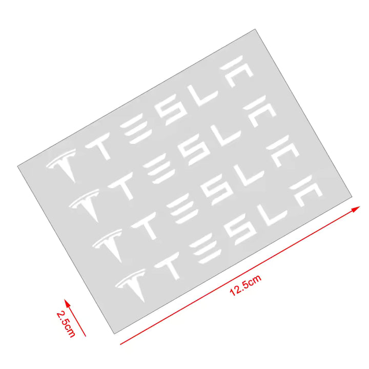 Tesla Model 3YSX Deurgreep & Spiegel Stickers (4 Stuks)
