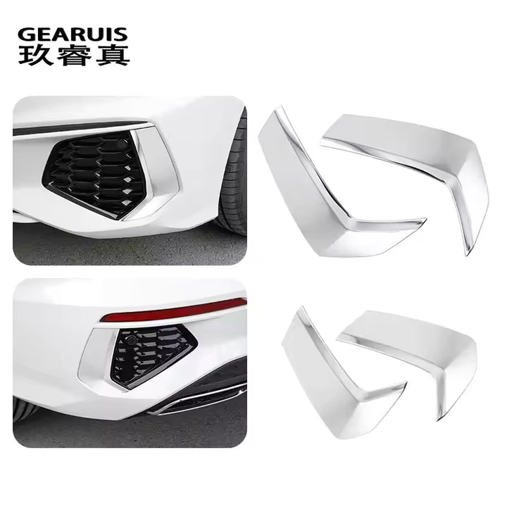 Audi A3 8Y (2021-2023) - Bumper Splitters & Mistlamp Trim (Carbon Look)