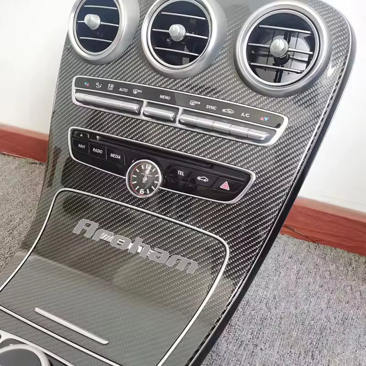 Mercedes-Benz Middenconsole Paneel (100% Echt Carbon)