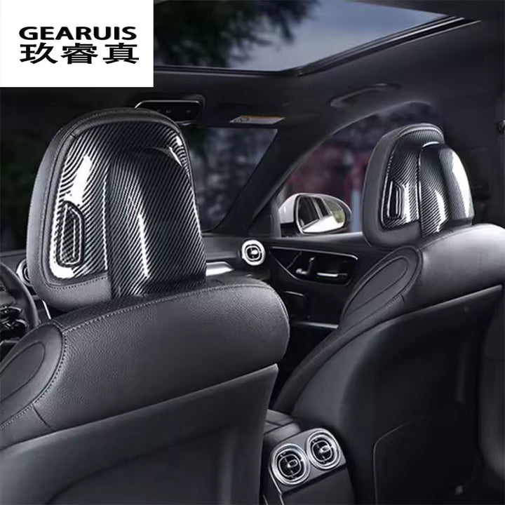 Mercedes-Benz Carbon Hoofdsteunknop Covers