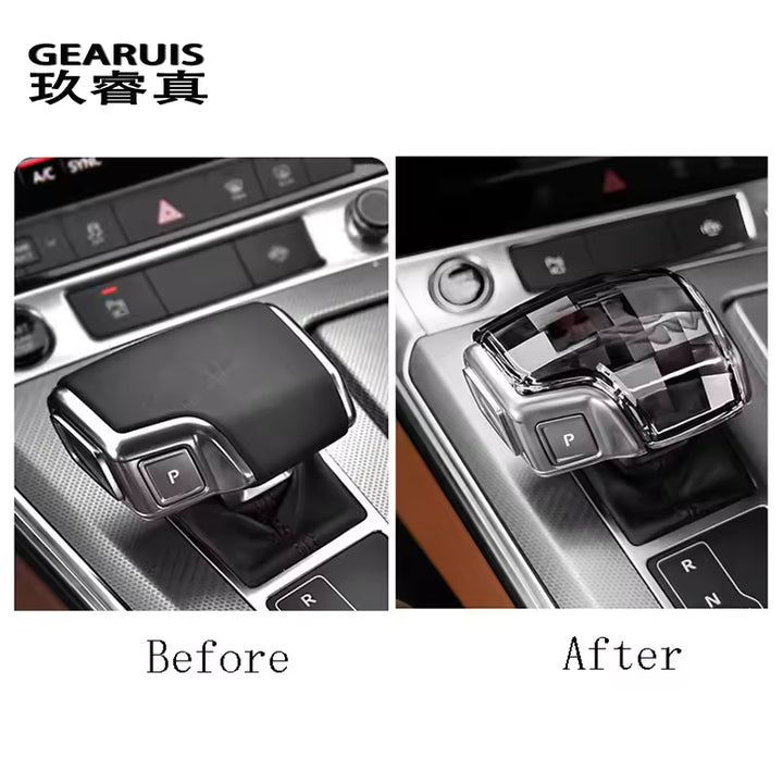 Audi A6 C8 A7 Q7 Q8 A8 (2019 - 2022) - Crystal Look Versnellingspook & P-Knop Cover Trim