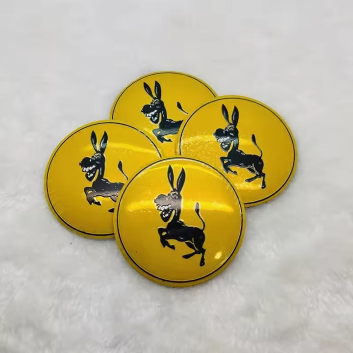 Ferrari Naafdoppen Stickers (4 stuks)