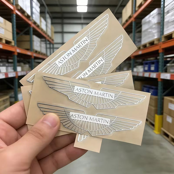 Aston Martin 3D Metalen Embleem Sticker