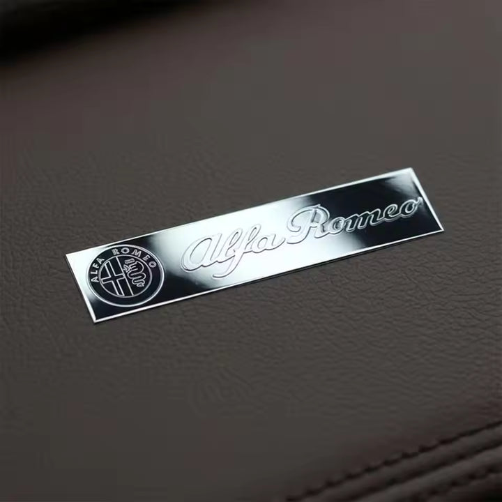 Alfa Romeo Metalen Ruitenwisser & Raamstickers