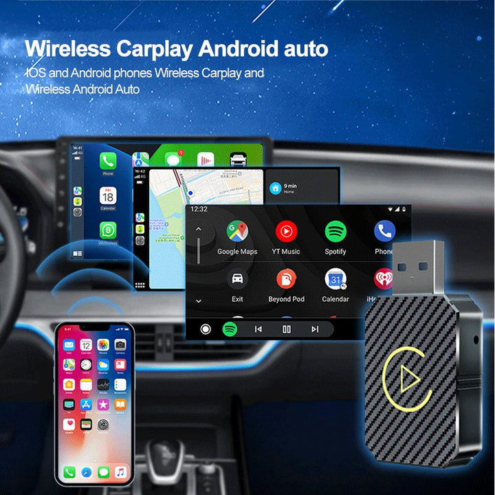Mini Draadloze Dongle voor CarPlay/Android-Auto