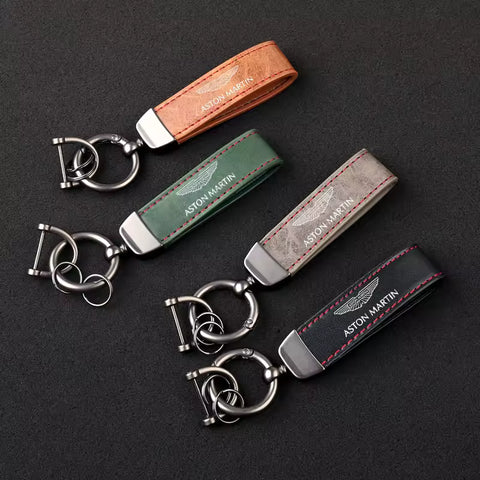 Aston Martin Premium Lederen Sleutelhanger