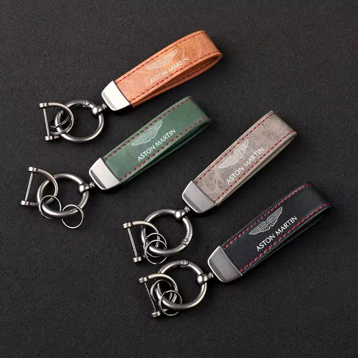 Aston Martin Premium Lederen Sleutelhanger