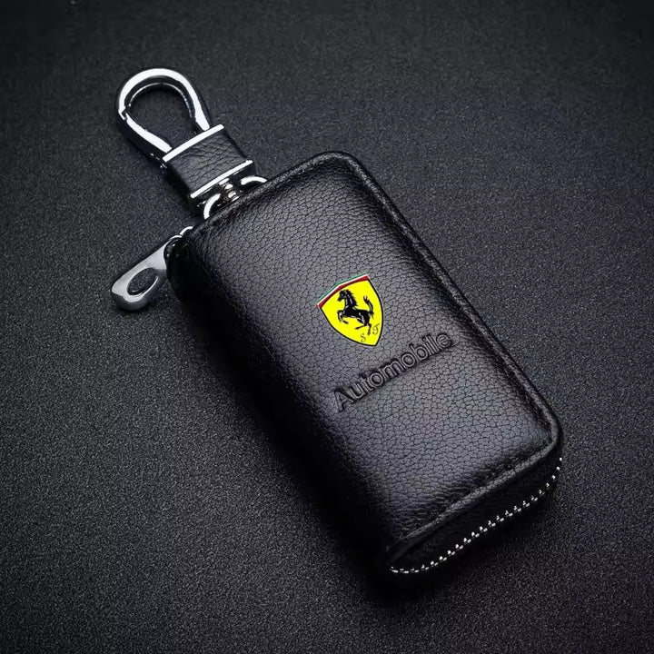 Ferrari Lederen Sleutelbeschermhoes