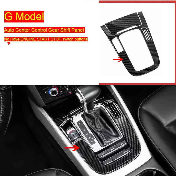 Audi A4 B8 / A5 - Dashboard- en cd-paneelbekledingsset met carbonlook