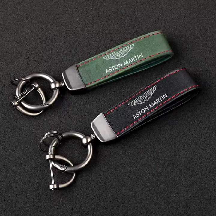 Aston Martin Premium Lederen Sleutelhanger