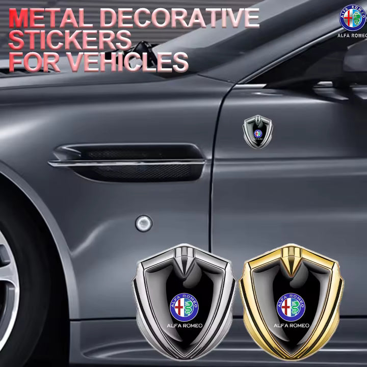 Alfa Romeo Metalen 3D Carrosserie Stickers