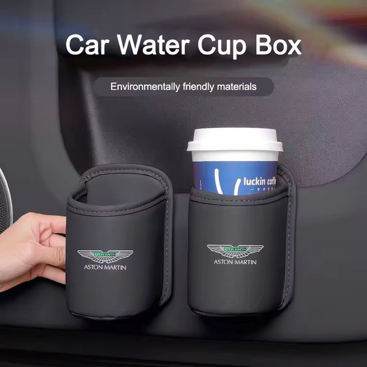 Aston Martin Lederen Opbergbox & Bekerhouder