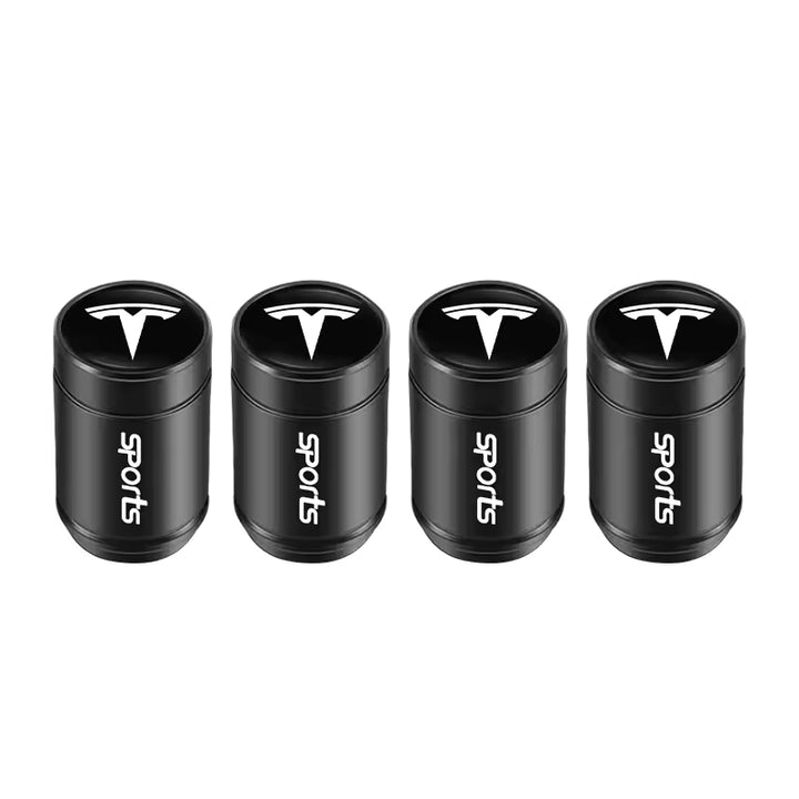 Tesla SpaceX Aluminium Ventieldopjes (4 Stuks)