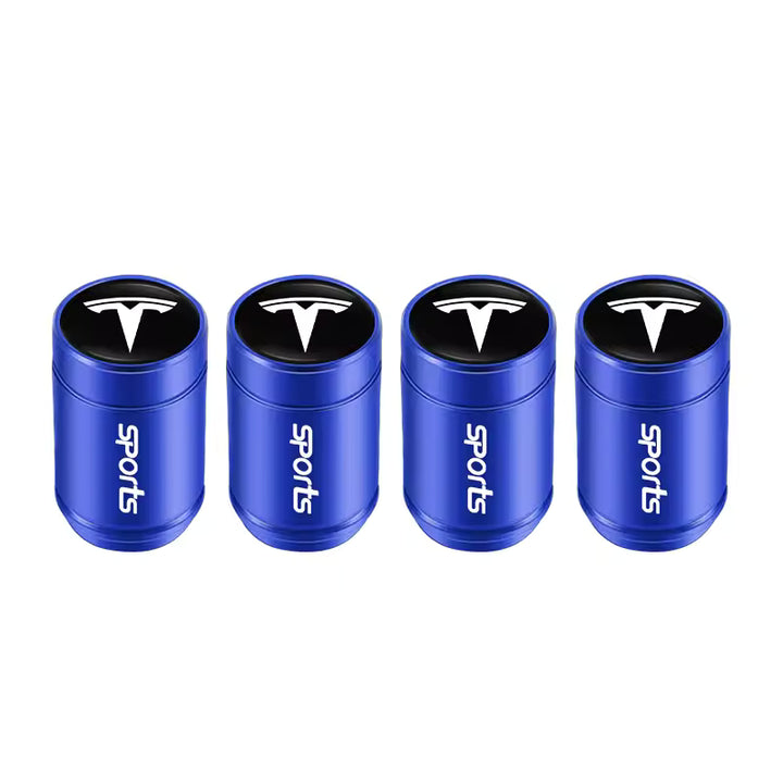 Tesla SpaceX Aluminium Ventieldopjes (4 Stuks)