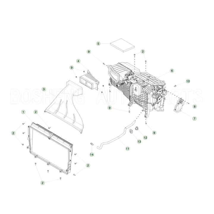 Tesla Model SX HEPA Interieurfilter
