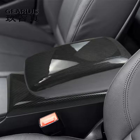 Audi A3/S3 8V Carbon Fiber Armleuning Opbergvak Afdekking Trim (2013–2020)