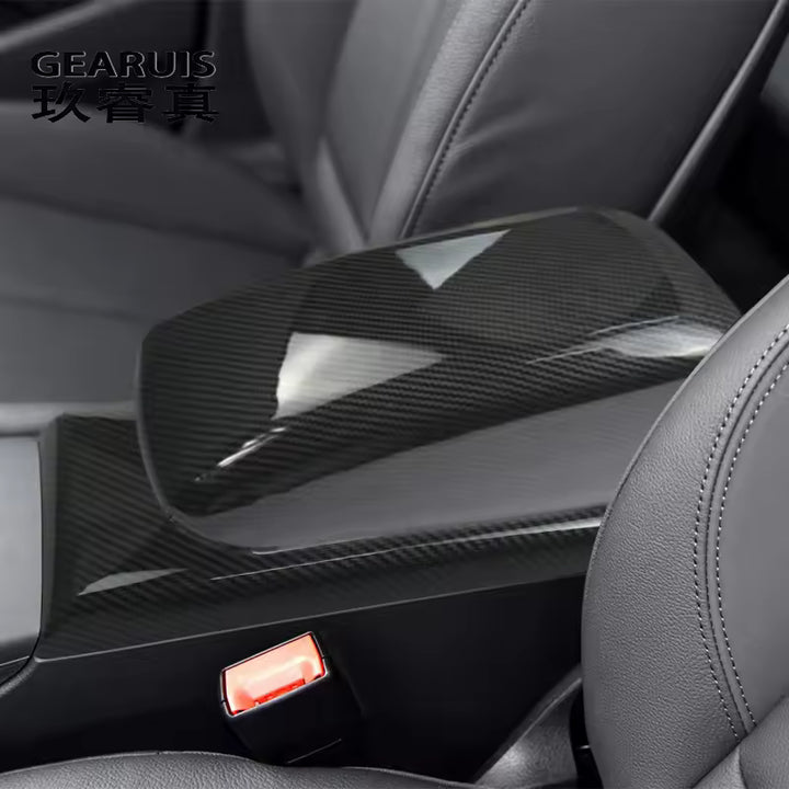 Audi A3/S3 8V Carbon Fiber Armleuning Opbergvak Afdekking Trim (2013–2020)