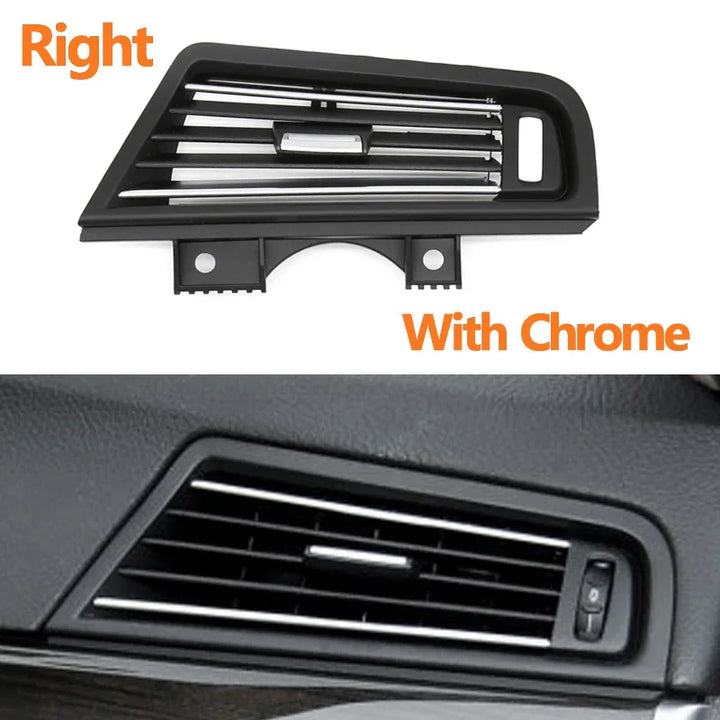 LHD RHD Front Central Left Right Rear AC Conditioner Chromed Air Vent Grille Outlet Panel For BMW 5 Series F10 F11 2010-2017