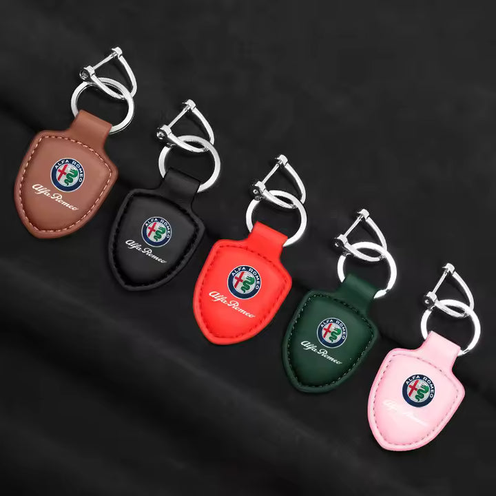Alfa Romeo Lederen Sleutelhanger
