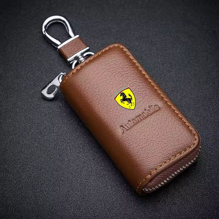 Ferrari Lederen Sleutelbeschermhoes