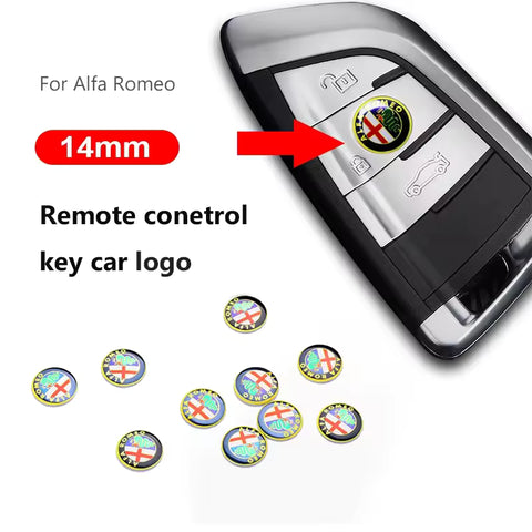 Alfa Romeo Sleutelembleem Stickers (Metalen Set)