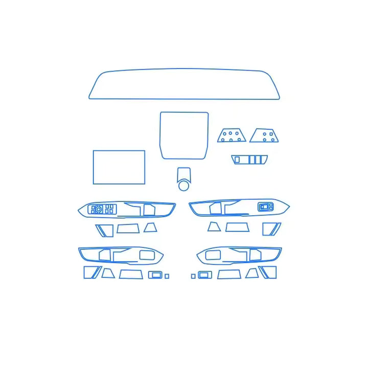 Cadillac Vistiq Transparante Interieur Beschermfolie
