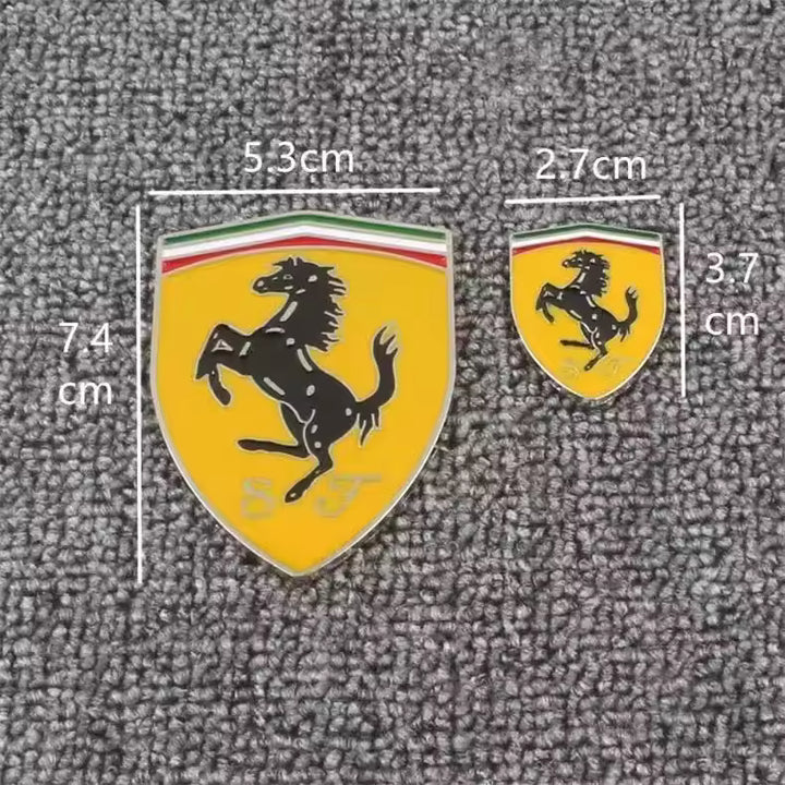 Ferrari 3D Metalen Embleem Sticker