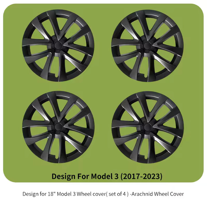 Tesla Model 3 Wieldoppen 18 Inch – Sakura-stijl (4 Stuks)