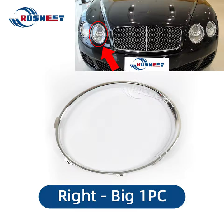 Bentley Continental Flying Spur Verchroomde Koplamp Ringen (2009-2012)