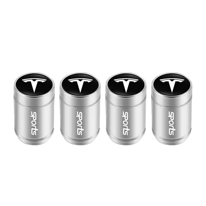 Tesla SpaceX Aluminium Ventieldopjes (4 Stuks)