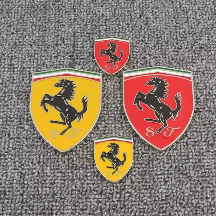 Ferrari 3D Metalen Embleem Sticker