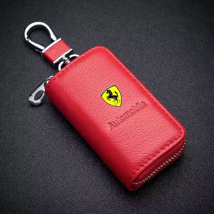 Ferrari Lederen Sleutelbeschermhoes