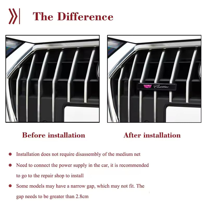 Cadillac LED Grille Embleem Verlichting